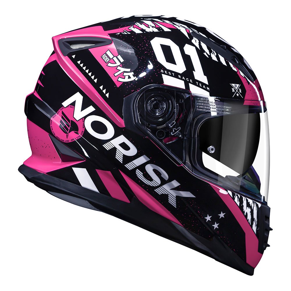 Nsol Capacete Norisk FF302 Soul District Preto Titanium Fosco C
